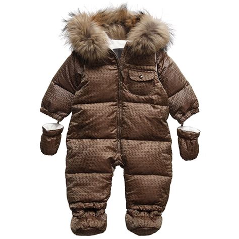 fendi logo baby carrier|fendi baby snowsuit.